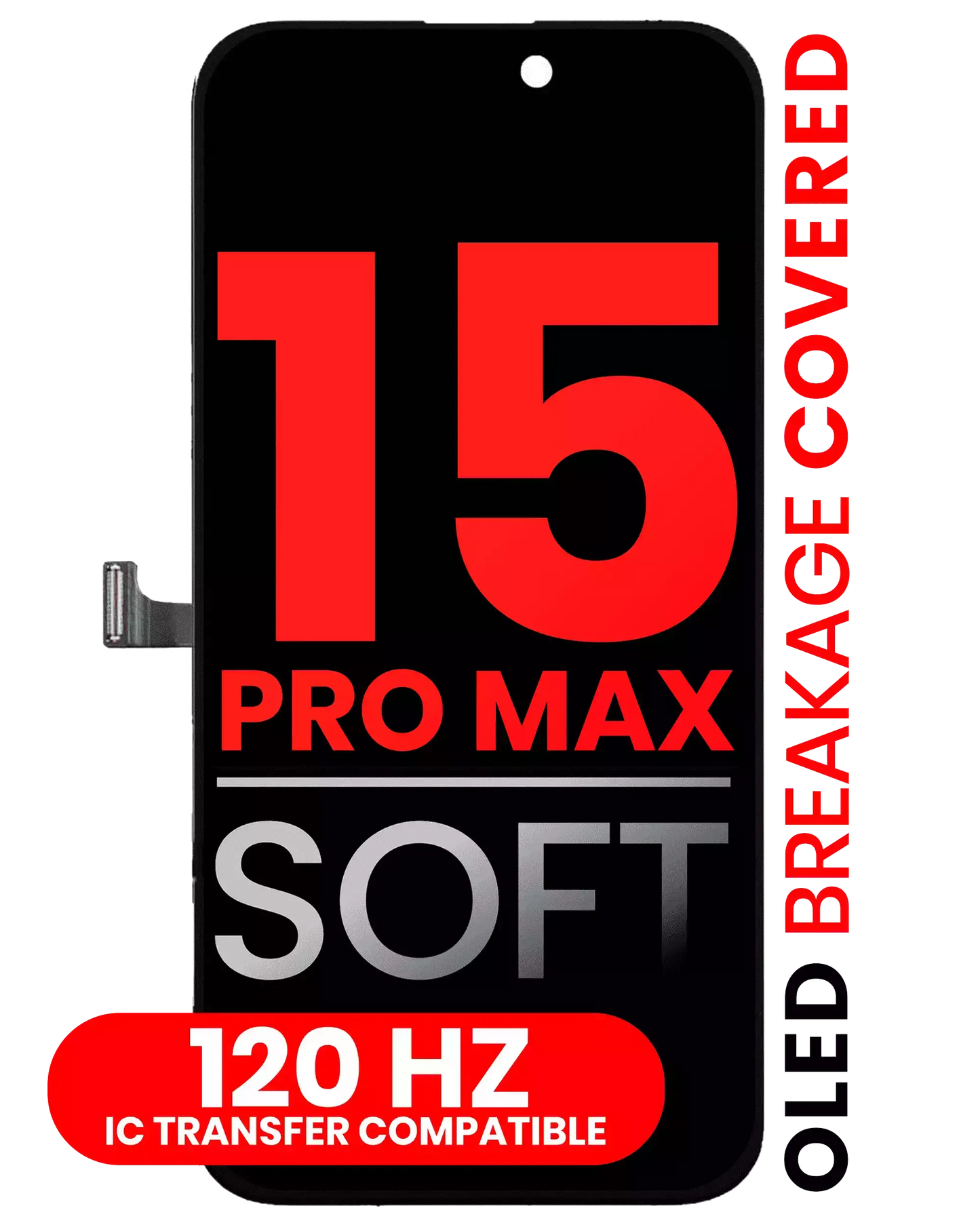 Display / Pantalla Ampsentrix Oled Para iPhone  15 Pro Max
