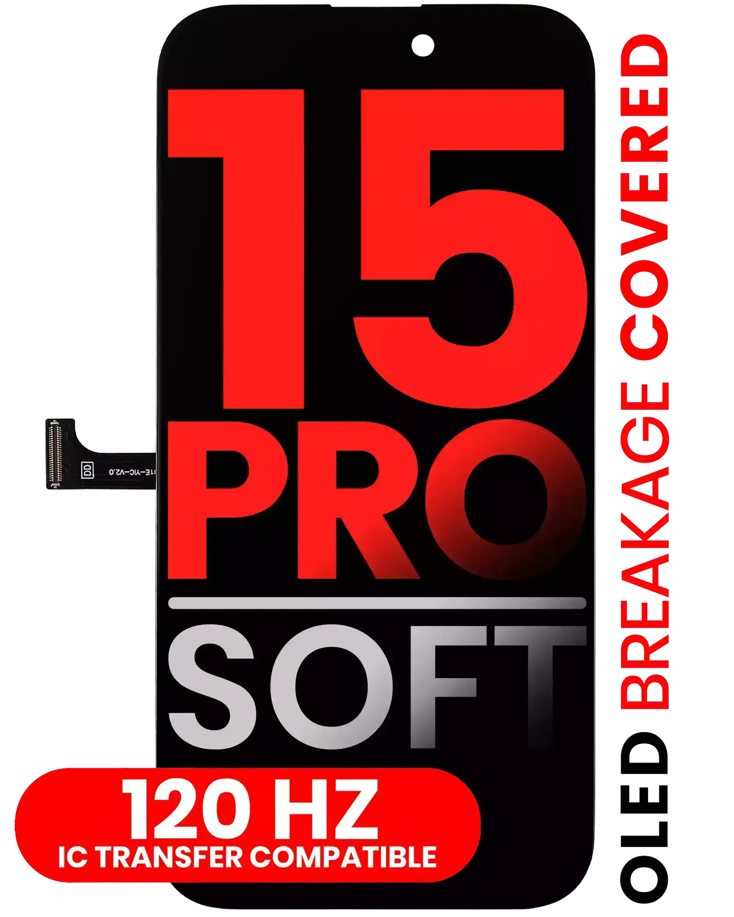 Display / Pantalla Ampsentrix Oled Para iPhone 15 Pro