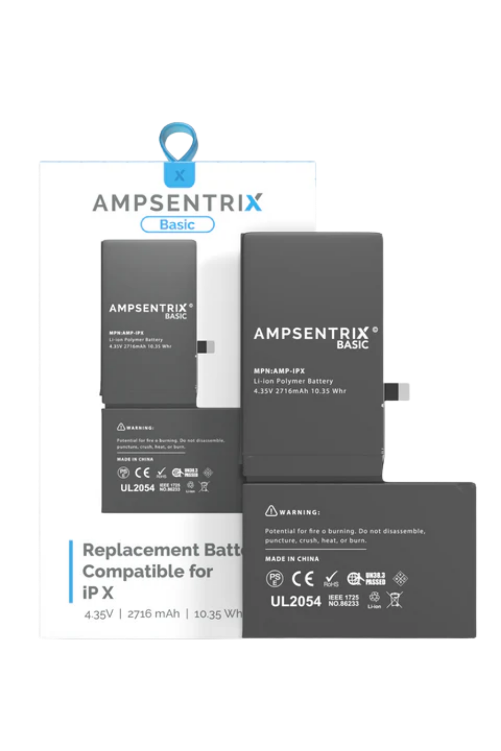 Batería Ampsentrix Basic para iPhone X